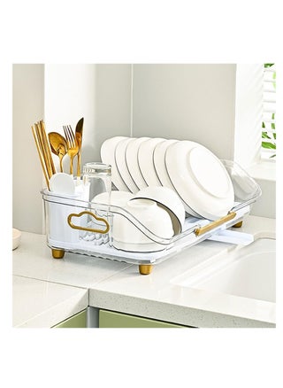 Dish Drying Rack, Plastic Drying Stand with with Drainboard & Utensil Holder, Kitchen Large Dish Strainer, Plates Cups Storage Holder for Kitchen Countertop - pzsku/Z260250DFD75A854964DCZ/45/_/1709274233/142cb1d0-5542-4b64-a317-2f9bf964e5c6