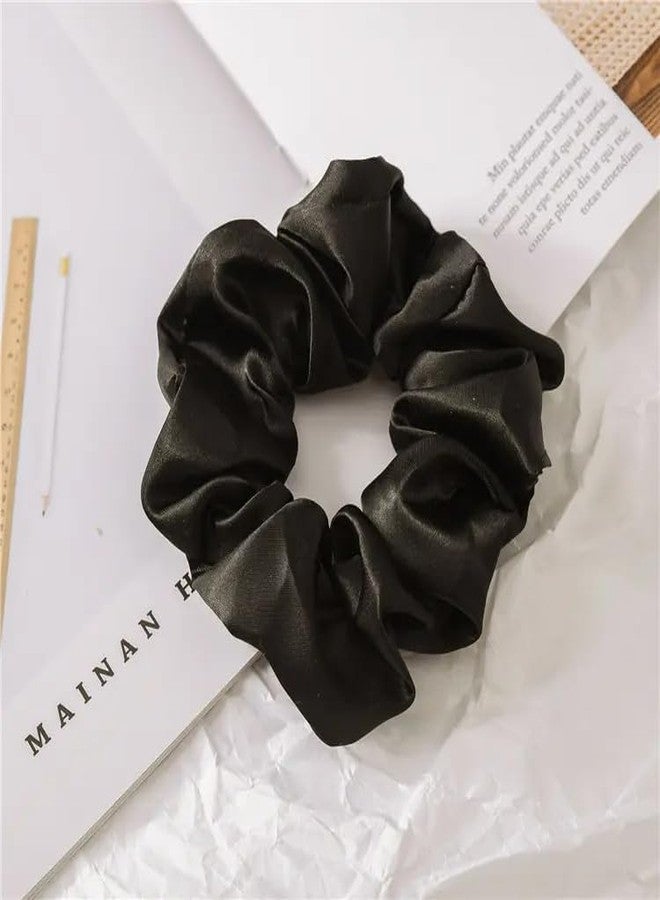 CAVERNSHOP Premium 12 PCS Satin Scrunchies for Women/Girls in 12 Colors - Anti-Hair-Breakage Hair Ties, Stylish Scrunchie Set, Ideal Gift for Sister & Mom - Image 4