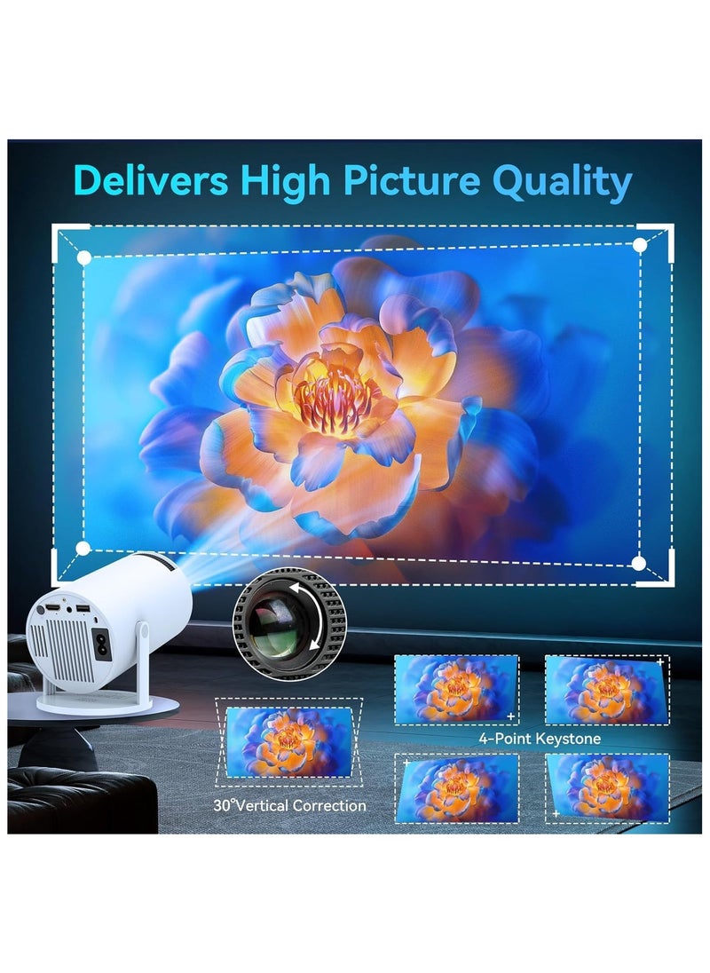 TYZOON Ultra HD High Dynamic Range Smart Android 11.0 Projector, 2.4/5G Dual-Band WiFi, 160 Ansi Lumens, Remote Control  - Image 4