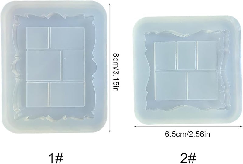 Rectangle Silicone Photo Frame Mold Easy To Clean Flexible Customizable Craft Mould - Image 4