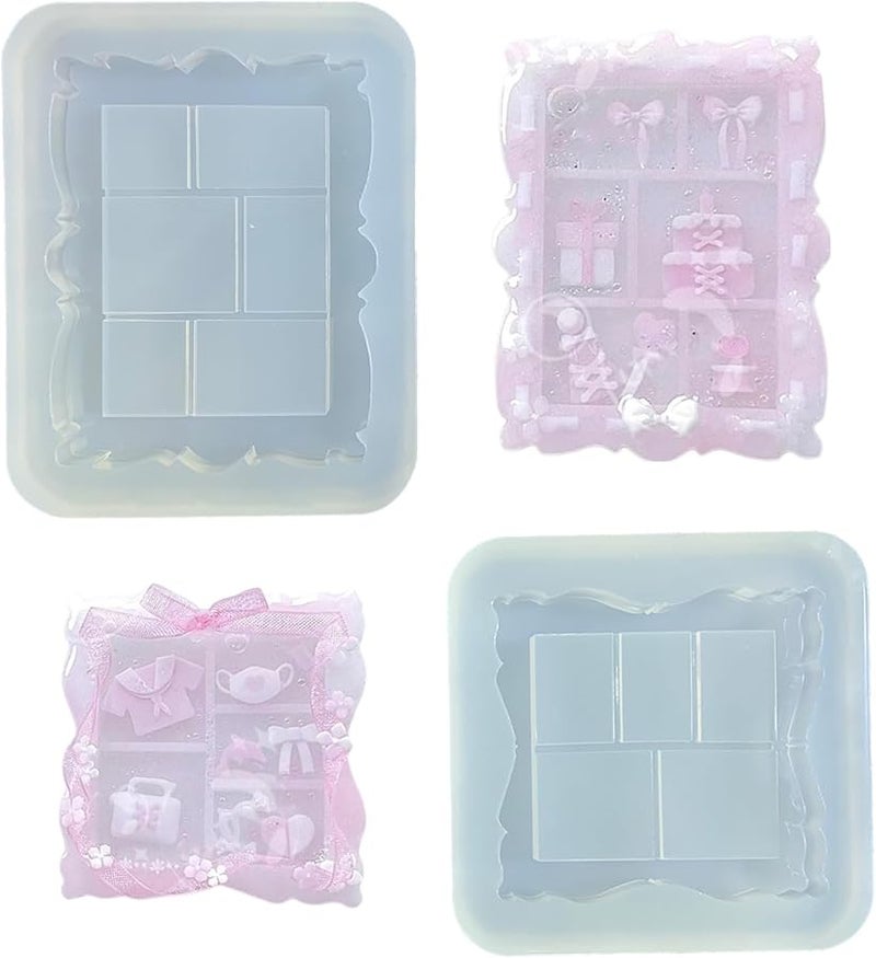 Rectangle Silicone Photo Frame Mold Easy To Clean Flexible Customizable Craft Mould - Image 3