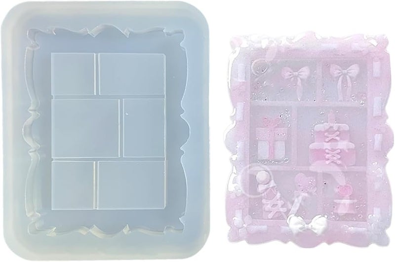 Rectangle Silicone Photo Frame Mold Easy To Clean Flexible Customizable Craft Mould - Image 2