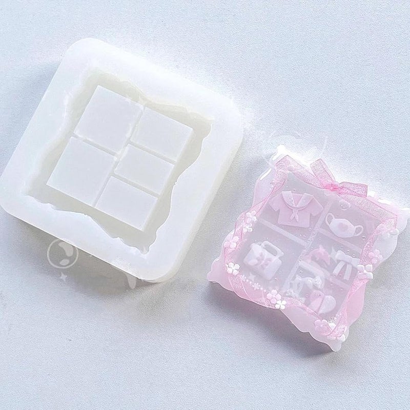 Rectangle Silicone Photo Frame Mold Easy To Clean Flexible Customizable Craft Mould - Image 5