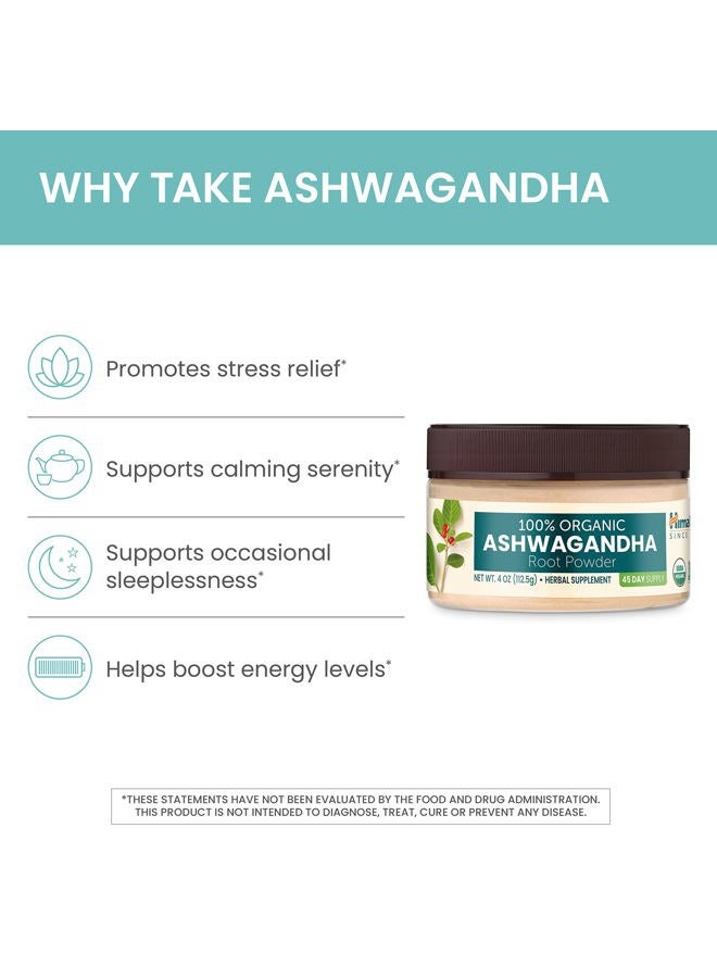 Himalaya Organic Ashwagandha Powder, Adaptogenic Superfood for Protein Shakes & Smoothies, 4 oz - Image 5