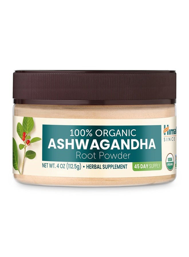 Himalaya Organic Ashwagandha Powder, Adaptogenic Superfood for Protein Shakes & Smoothies, 4 oz - Image 1
