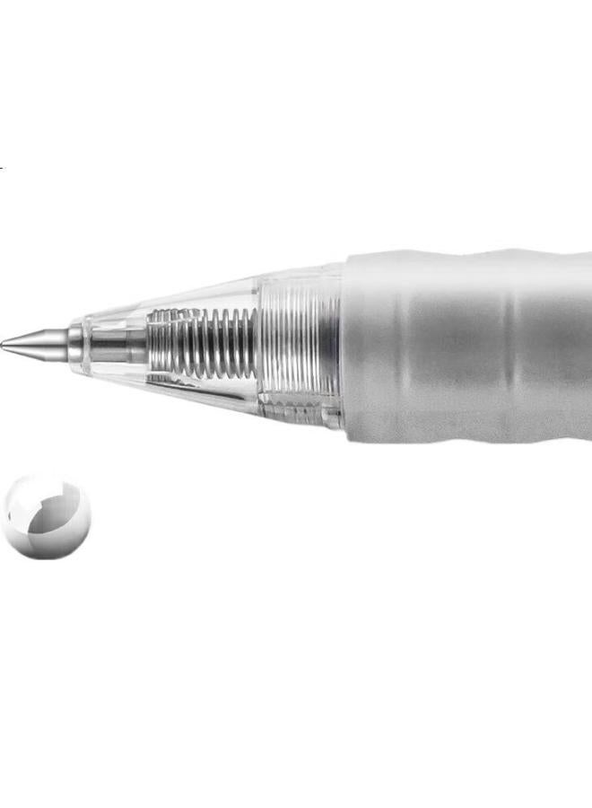 Aihao Gel Pen, 0.5Mm Bullet Tip, Retractable, For Students' Practice, Office Use, Signing, Ink Blue, 12 Pcs, Gp270 - Image 2