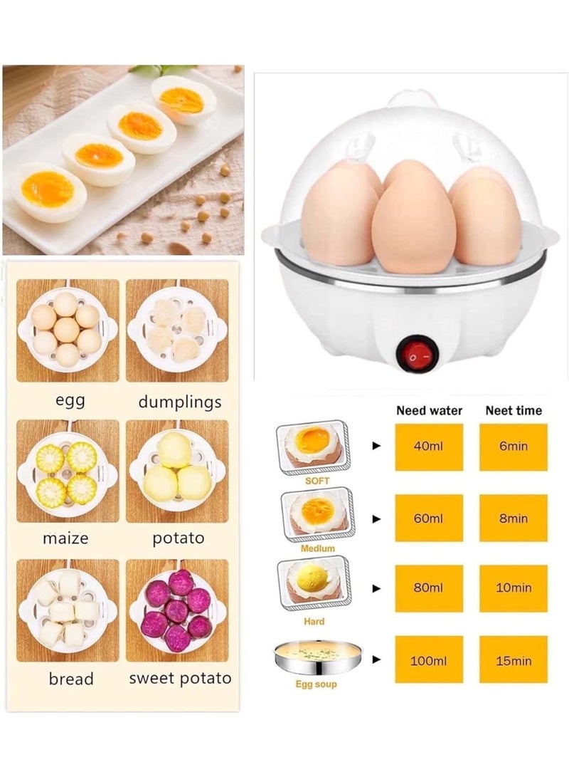 Kimaya Multi-functional Electric Eggs Boiler Cooker Steamer Home Kitchen Use | 7 Egg Capacity Multifunction Electric Boiled Egg Maker Food Steamer (Blue)  - Image 3
