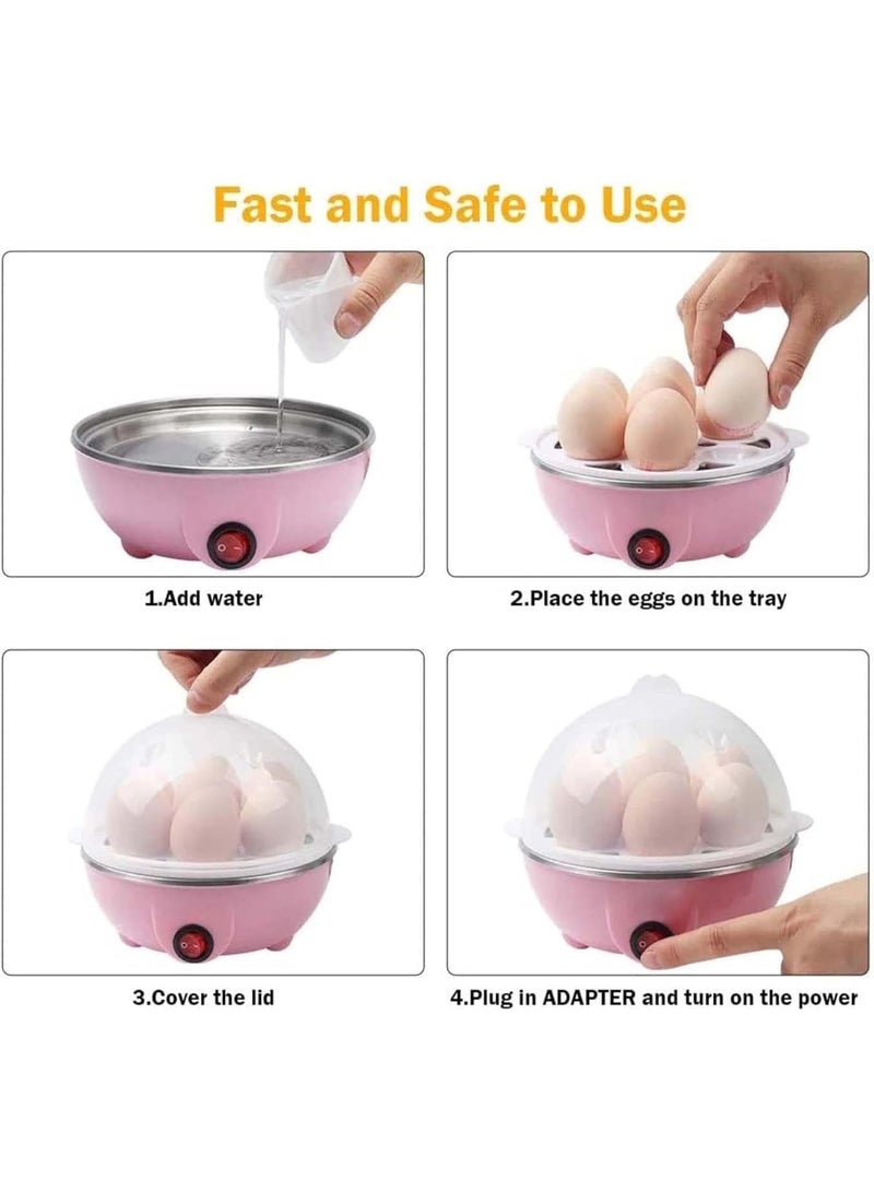 Kimaya Multi-functional Electric Eggs Boiler Cooker Steamer Home Kitchen Use | 7 Egg Capacity Multifunction Electric Boiled Egg Maker Food Steamer (Blue)  - Image 4