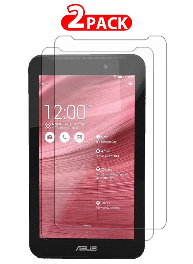 CATANES 2 Packs For Asus Fonepad 7 (2014) Tablet Screen Protector Anti-Glare 9H Hardness Tempered Glass Scratch Resistant HD Display Screen Protector - Image 1
