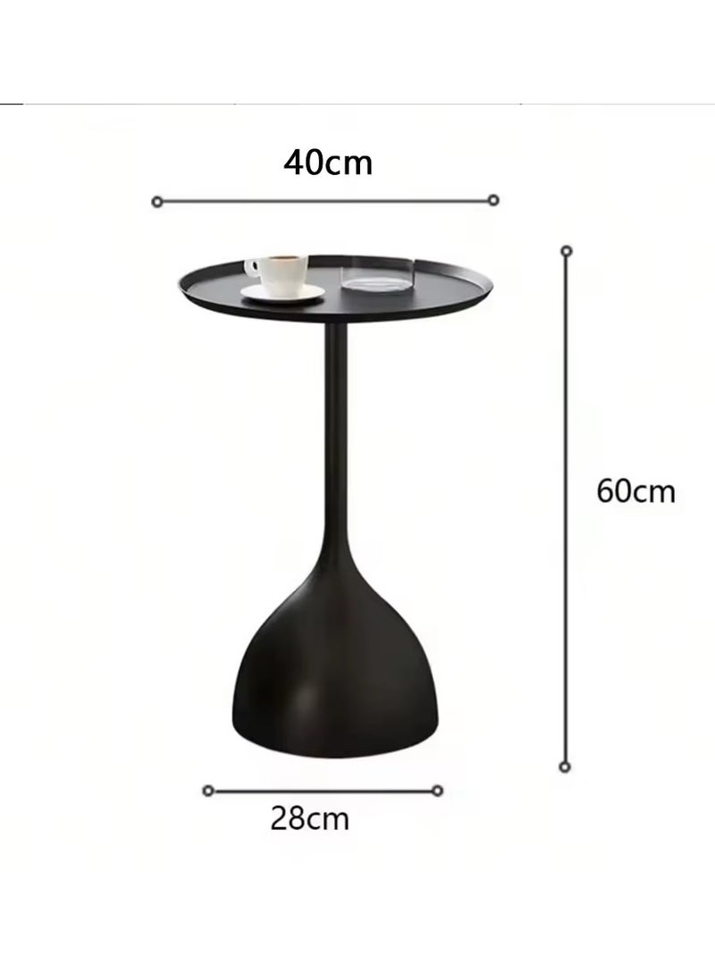 Crown Home Coffee Table, Simple Design Round Table, Space Saving Coffee Table for Living Room, Bedroom, Office  - Image 4