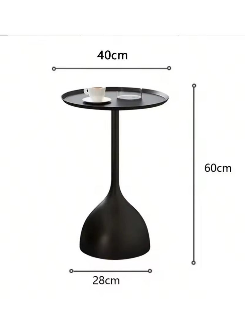 Ridge Coffee Table, Simple Design Round Table, Space Saving Coffee Table for Living Room, Bedroom, Office - Image 5
