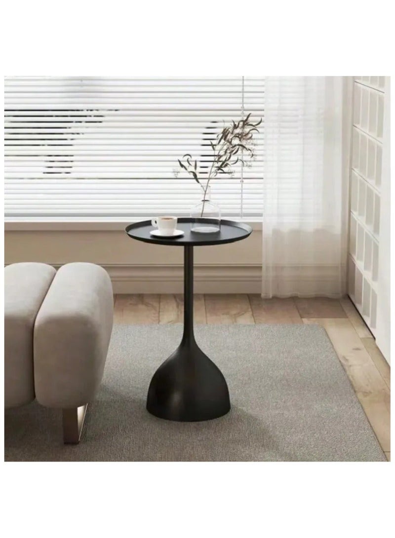 Ridge Coffee Table, Simple Design Round Table, Space Saving Coffee Table for Living Room, Bedroom, Office - Image 2