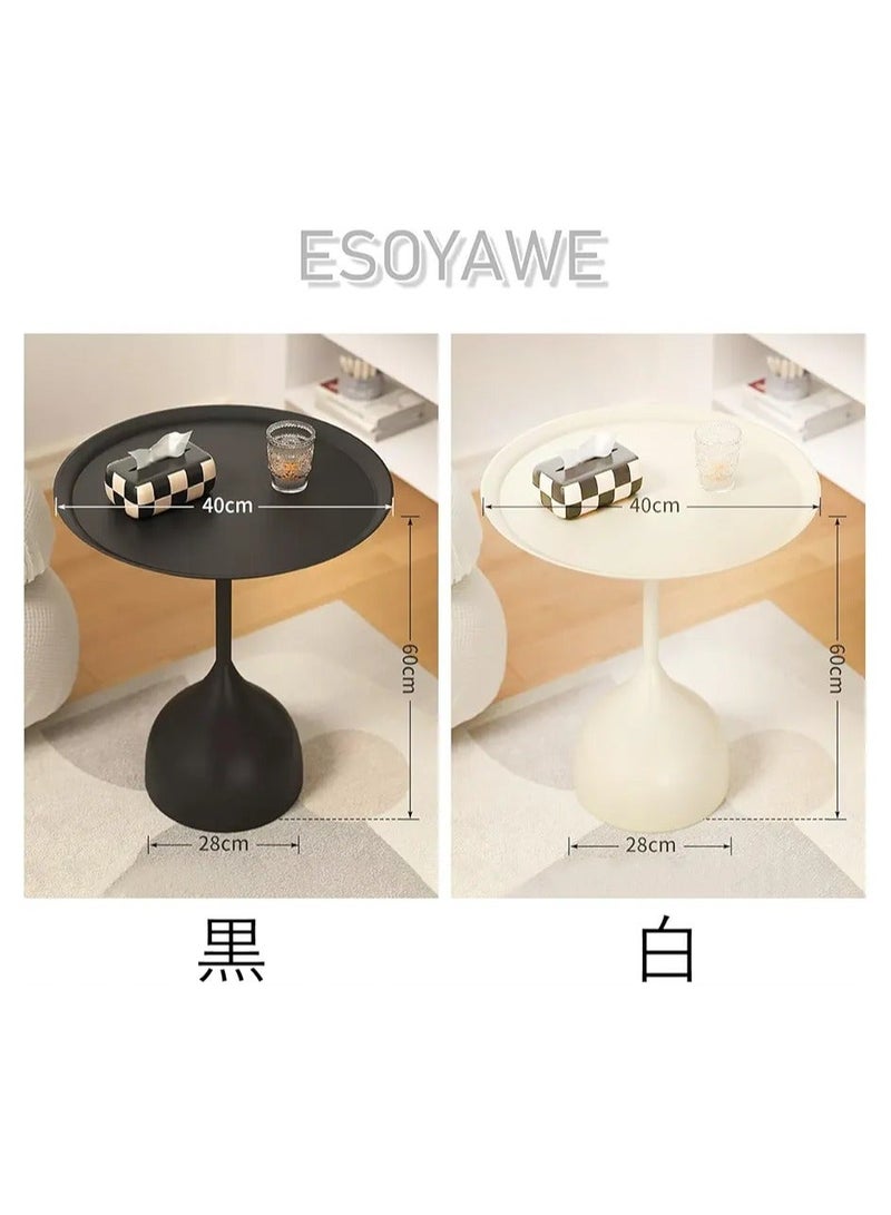 Ridge Coffee Table, Simple Design Round Table, Space Saving Coffee Table for Living Room, Bedroom, Office - Image 3