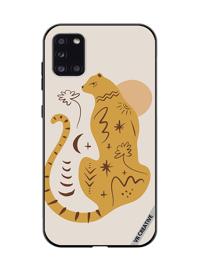 VR CREATIVE Protective Case Cover For Samsung Galaxy A31 Boho Cute Leopard Animal Design Multicolour - Image 1