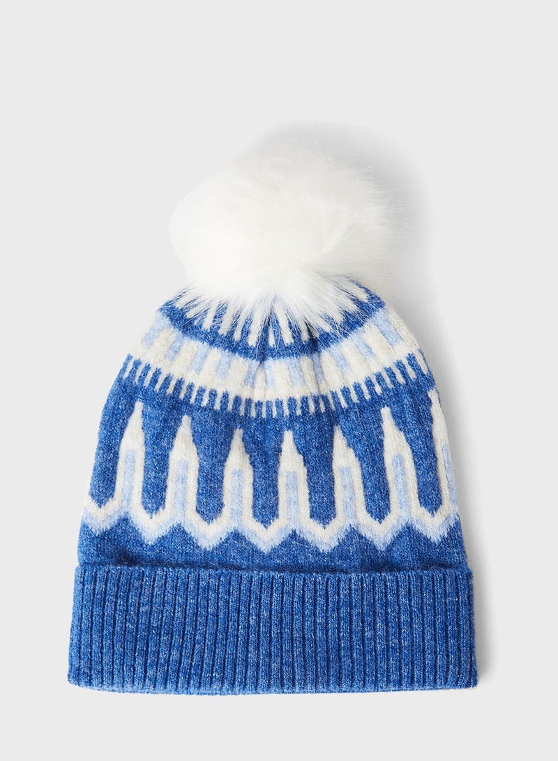 VERO MODA Pom-Pom Detail Beanie - Image 1