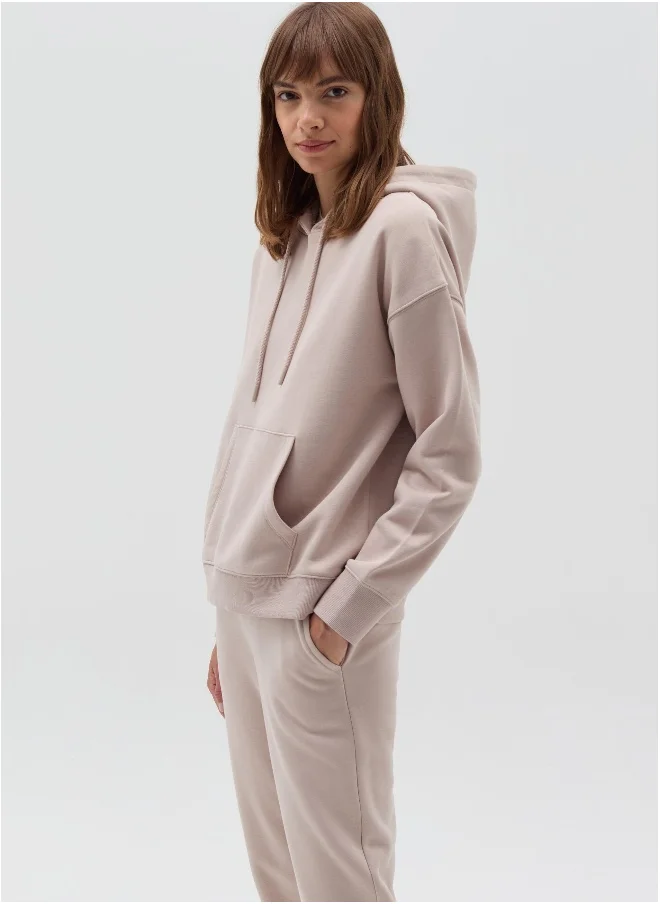 او في اس Essential oversized sweatshirt with hood