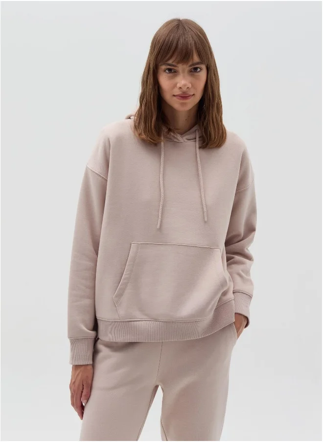 او في اس Essential oversized sweatshirt with hood