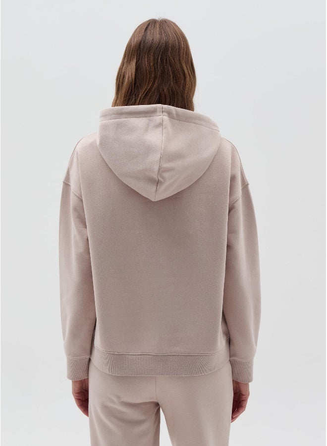 او في اس سويت شيرت أساسي واسع بغطاء رأس - Image 3