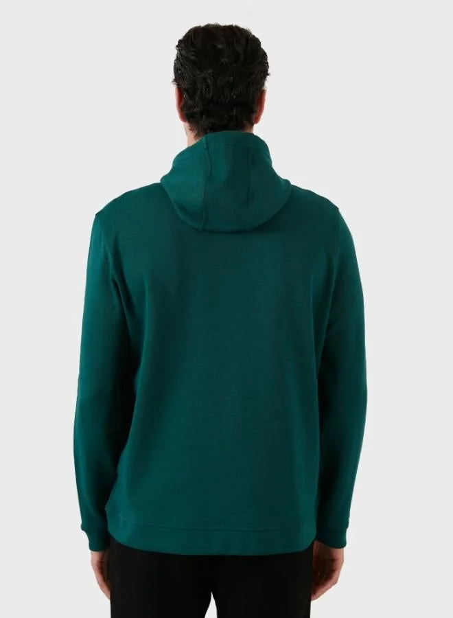 Buratti  Buratti Cotton Regular Fit Printed Hooded Sweatshirt with Kangaroo Pocket for Men SWEAT 6141004B for Men | Best Price UAE