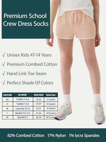 COTTON DAY Unisex School Kids Boys Girls Soft Cotton White Athletic Socks 6-8 Years All White Size M (8) - Image 5