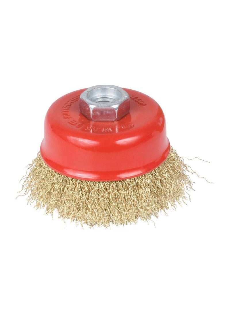 PRAHAJ PRAHAJ Combo of Twisted and Non Twisted Cup Brush for 4 inch Angle Grinder Wire Brush for Removing Rust Paint and Polishing Metal Brush for Cleaning Households Removes Paint Dust Dirt  - Image 1