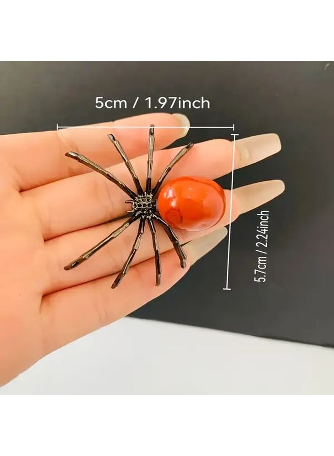 5PC Black Spider Handcrafted Quartz Crystal Set Bohemian Style for Jewelry Making - Image 1