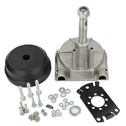 NEWMAIX Outboard Steering System,Marine Turbine Rotary Steering System Outboard Boat Steering Kit with 13.5" Steering Wheel and Steering Cable Rotary Helm 3/4" Tapered Shaft 90° Bezel Fixing Kits (14FT) - Image 4