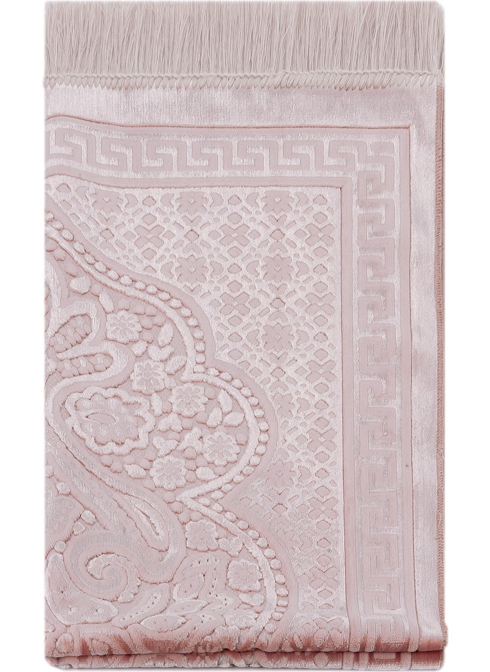 İhvan Online - Velvet İnci Prayer Rug Velvet Pearl - Pink - Image 1