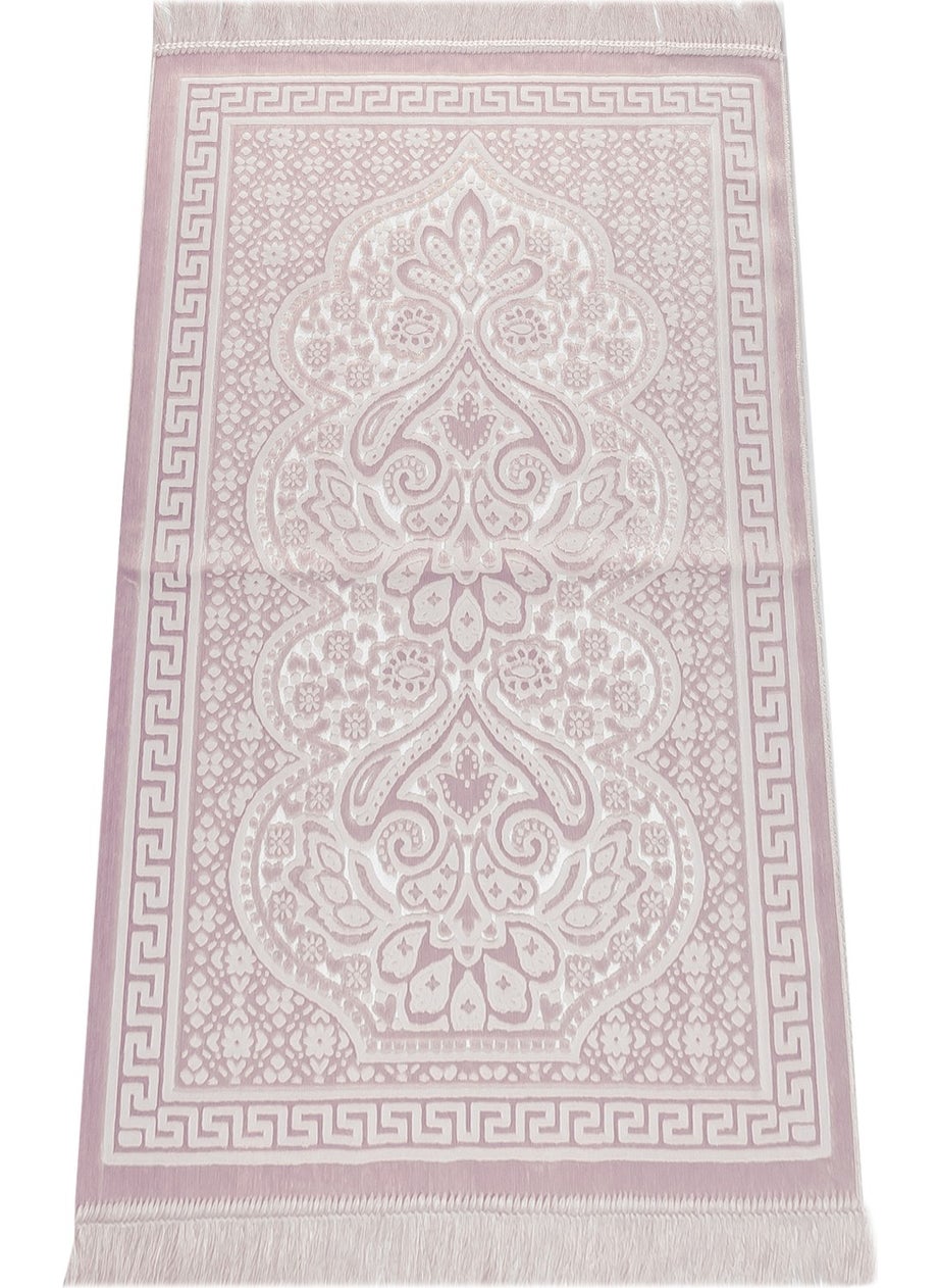 İhvan Online - Velvet İnci Prayer Rug Velvet Pearl - Pink - Image 1