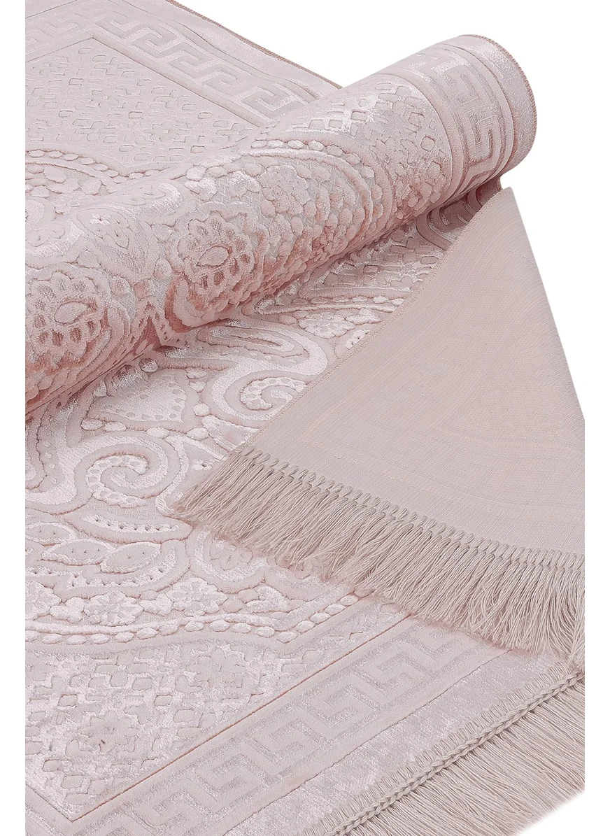 İhvan Online Velvet İnci Prayer Rug Velvet Pearl - Pink