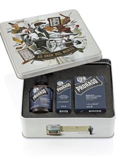 Proraso Beard Care Kit Gift Set for Men with Beard Wash Beard Oil and Beard Balm
