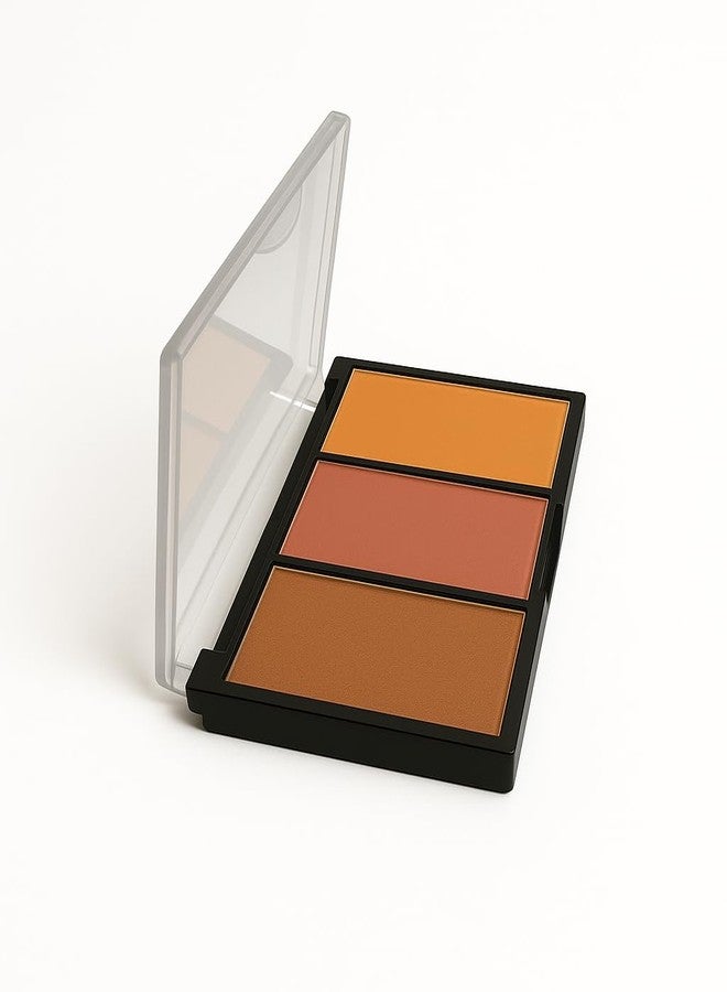 MEGAGA USA Cheeky Trio Bronzer, Blusher & Highlighter Powder Palette - Image 2