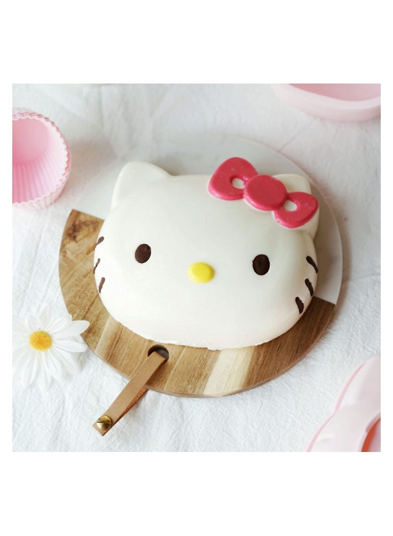 chefmade Hello Kitty Cake Pan 6 Inch Non Stick Silicone Cake Mold - Image 4