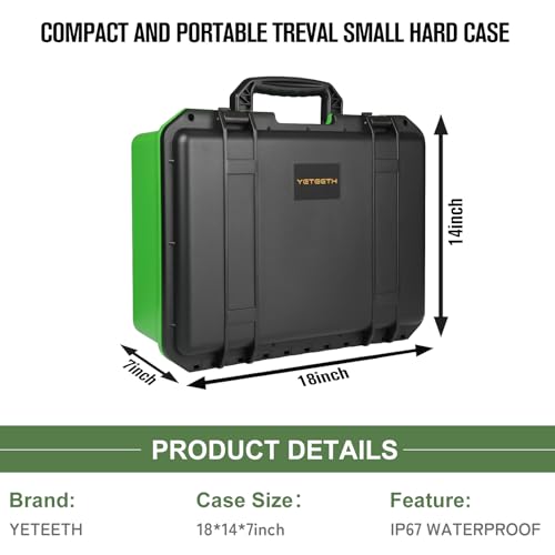 YETEETH Storage Case for Xbox Series X Console: Hard Shell Travel Cases Custom Foam Fits for Xbox Console, Controllers, Headset, Charger and Accessories, IP67 Waterproof Series X Carrying Cases (Only Case) - Image 5