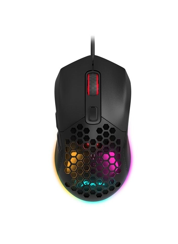 XTRIKE ME - GM316 RGB Gaming Mouse - Optical Sensor 7,200 DPI - Detachable Top Covers - Lightweight Only 67G (Black) - Image 1
