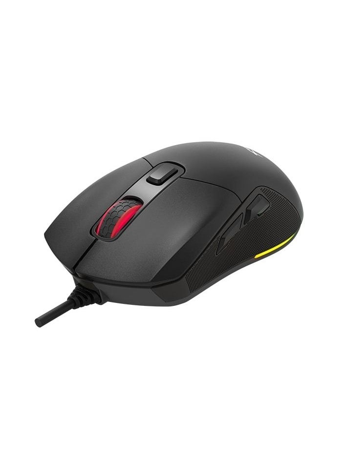 XTRIKE ME - GM316 RGB Gaming Mouse - Optical Sensor 7,200 DPI - Detachable Top Covers - Lightweight Only 67G (Black) - Image 1