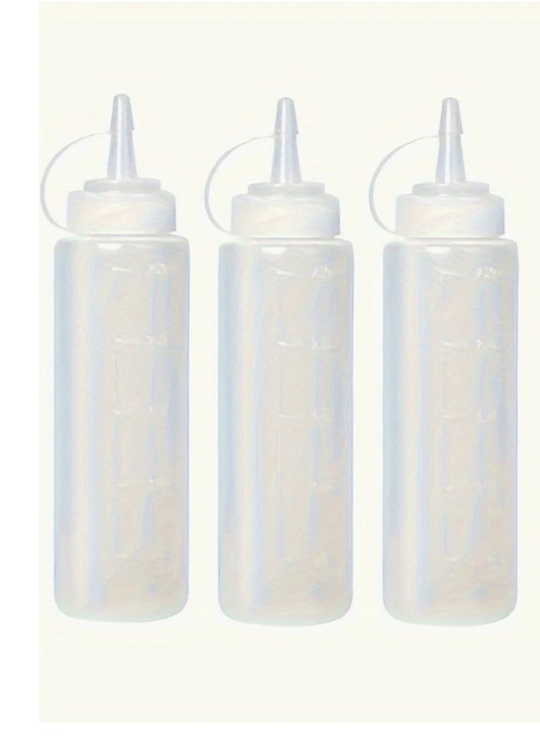 Generic - ketchup bottles . sauce bottles . plastic squeeze bottles . condiment squeeze bottles . 236ml squeeze bottle . mayo bottle dispenser . food prep bottles . oil squeeze bottle . salad dressing bottle . reusable plastic bottles for sauces . kitchen condiment bottles . plastic squeeze containers . clear squeeze bottle set . condiment bottles for restaurant use . refillable sauce bottles - Image 1