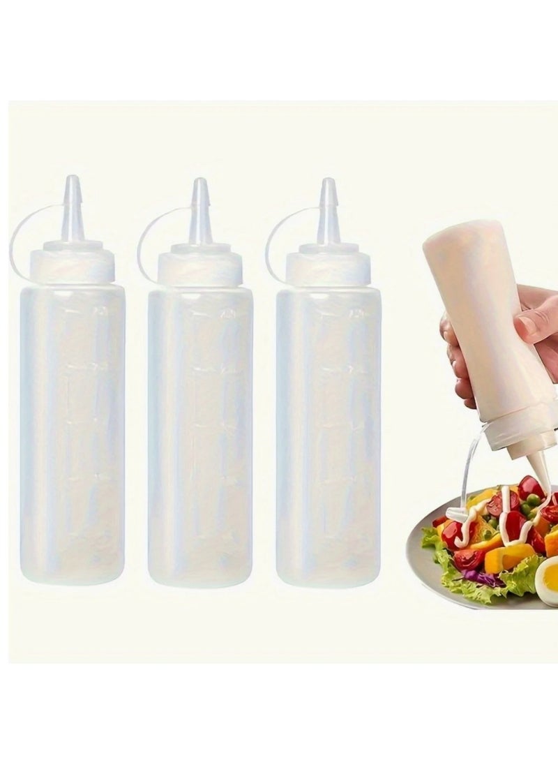Generic - ketchup bottles . sauce bottles . plastic squeeze bottles . condiment squeeze bottles . 236ml squeeze bottle . mayo bottle dispenser . food prep bottles . oil squeeze bottle . salad dressing bottle . reusable plastic bottles for sauces . kitchen condiment bottles . plastic squeeze containers . clear squeeze bottle set . condiment bottles for restaurant use . refillable sauce bottles - Image 1