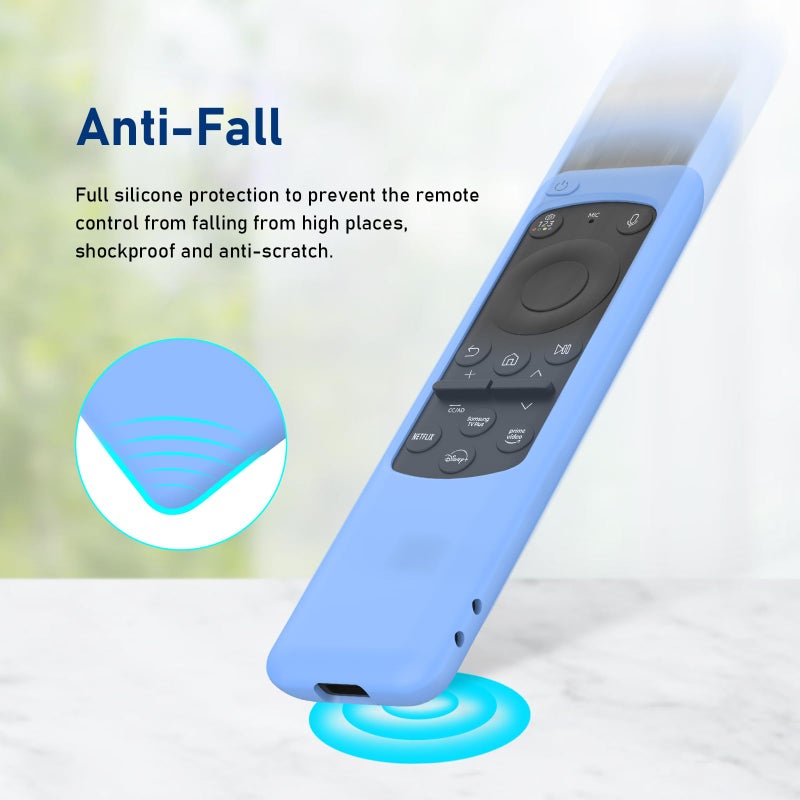 LEFXMOPHY Remote Cover for New BN59-01432J BN59-01432A BN59-01432 2023 Samsung Smart TV Solar Panel Remote Blue Case Sleeve Glow in Dark - Image 4