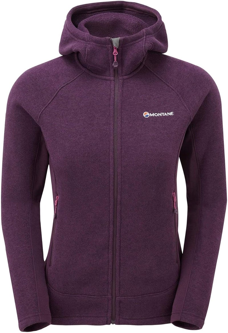 Montane Women's Neutron Hoodie - Lightweight Fleece Jacket in Saskatoon Berry - Image 1