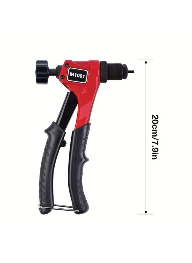 Professional Manual Rivet Nut Gun Tool Kit 1 Set For M3 M4 M5 M6 Nuts Furniture Wall Automotive Panel - Image 3