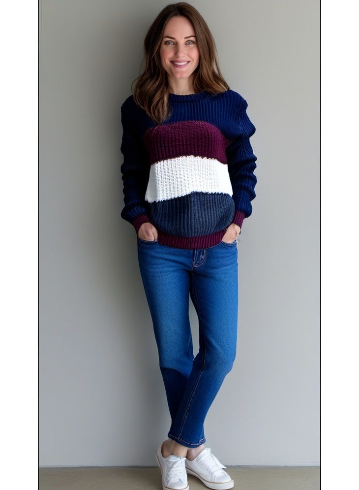 GUESS Guess Women Long Sleeve Multicolor Pullover - Xsmall - Image 1