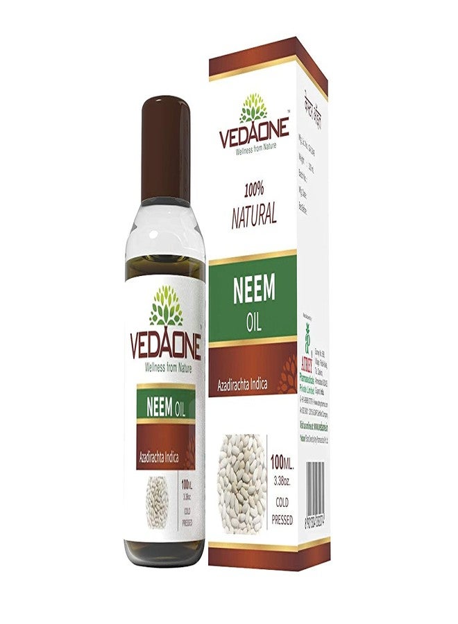 VEDAONE Natural Undiluted Neem Oil Obtained through Cold Pressing Method, 100ml (Pack of 2) - Image 2