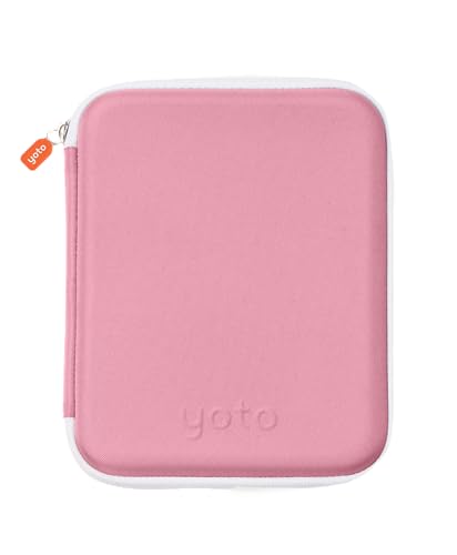 YOTO Card Case in Think Pink – Kids Accessory, Soft Portable Folder with Zipper & 64 Pockets for Player & Mini Audiobook Cards, Binder Sleeve Holder for Travel - Image 4