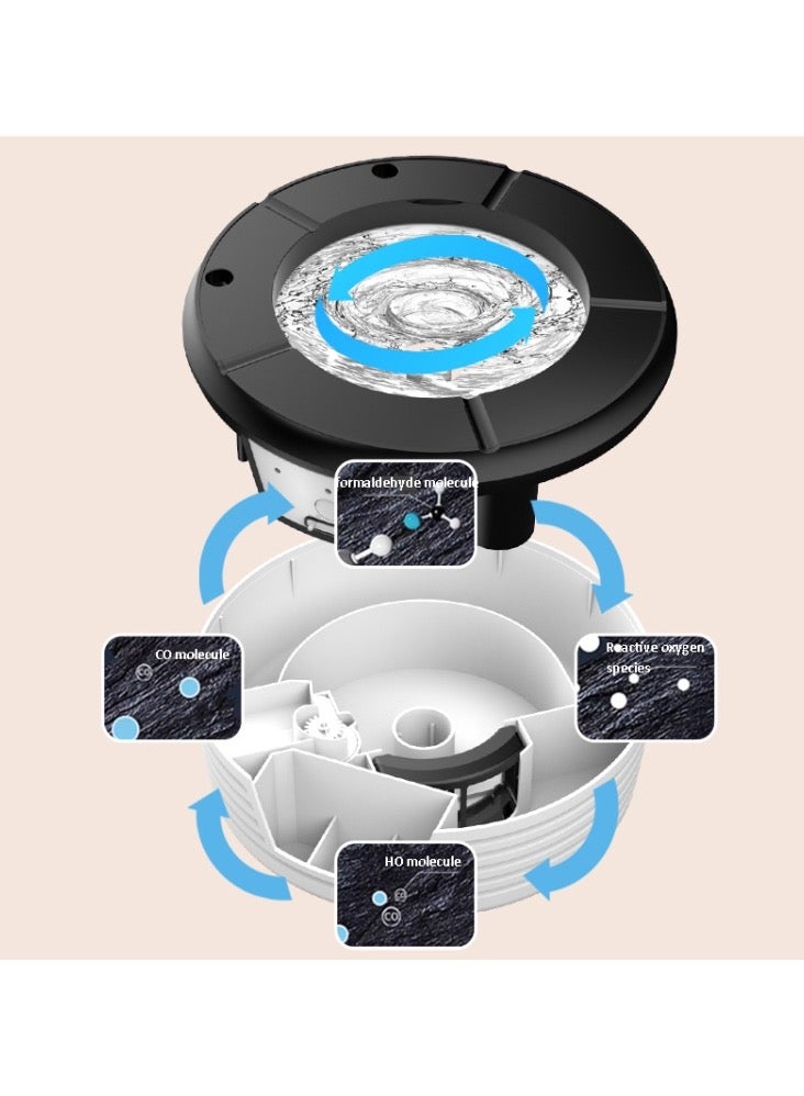 Inductive Automatic Flushing Ashtray Purifies The Air and Removes Cigarette Smell - White - Image 4