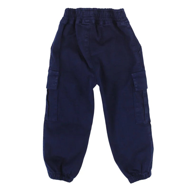 بنطال كارجو غاباردين لأولاد جيلو – كحلي - Image 2