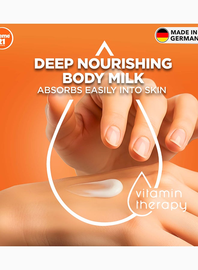 Creme 21 حليب الجسم لوشن أصلي | ترطيب مكثف للبشرة الجافة إلى الجافة جداً | إشراقة متألقة مع برو فيتامين B5 وزيت اللوز | مختبر جلدياً ومصنوع في ألمانيا - Image 4