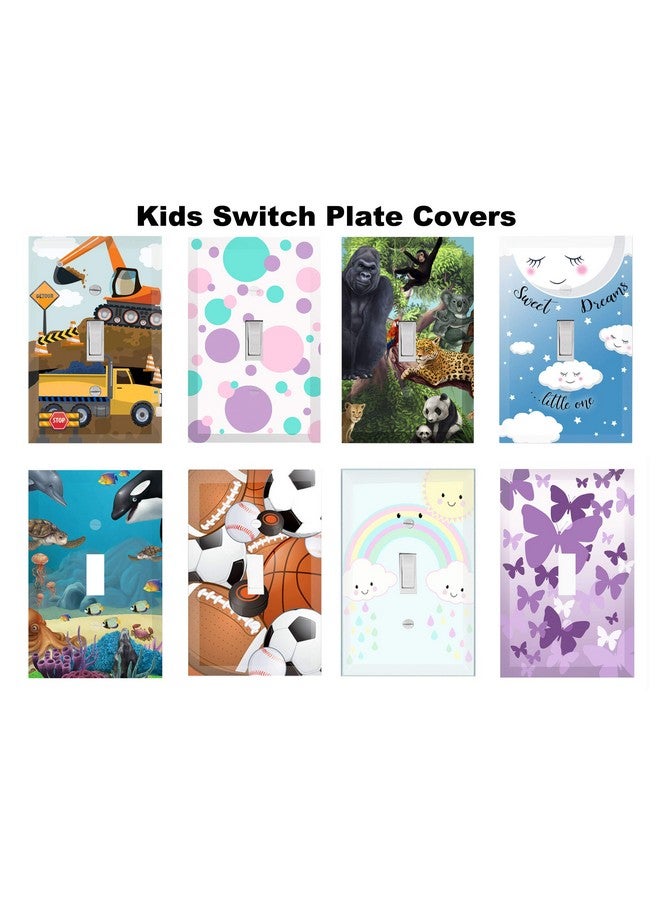 Create-A-Mural Ocean Underwater Dolphin Whale Sea Turtle Kids Light Switch Cover Plate Decorative Nursery Teen Toddler Room Decor Bedroom Bathroom Playroom (Ocean 1) - Image 5