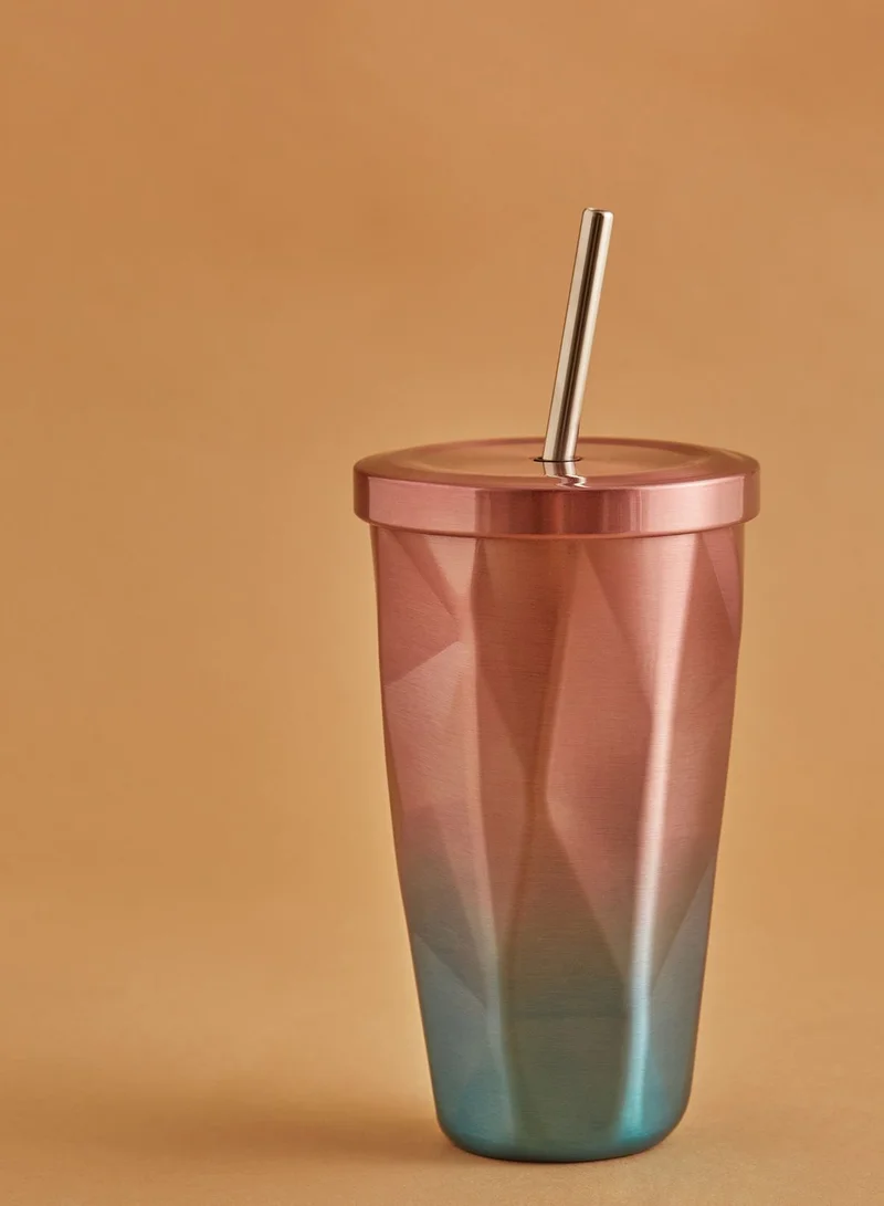 Pink Cactus Ombre Geometric Sippy Cup