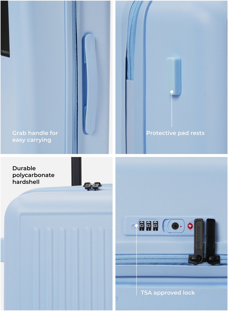 Mokobara The Transit Wave Check-In Large - Polycarbonate Material | Shy Blue, Blue - Image 4